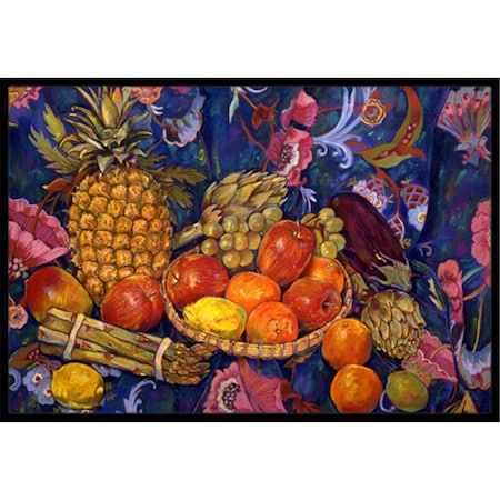 Jensendistributionservices Fruit & Vegetables by Neil Drury Indoor or Outdoor Mat, 18 x 27 MI1552014